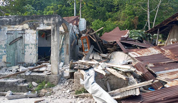 Destruction following the 2021 Haiti Earthquake